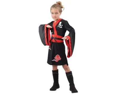 GoDan, Wojowniczka Ninja, strój dla dzieci, rozmiar 110/120 cm