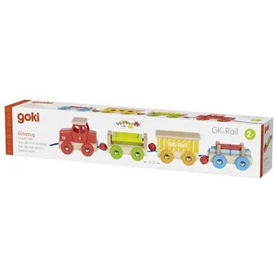 Goki, drewniany pociąg towarowy