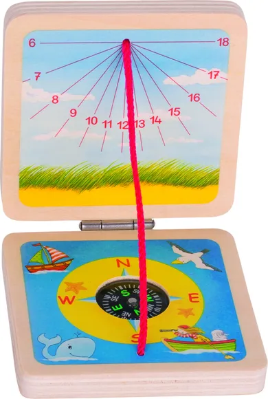 Goki, kieszonkowy zegar słoneczny z kompasem