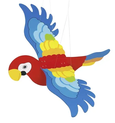 Goki, Kolorowa papuga, dekoracja do zawieszenia