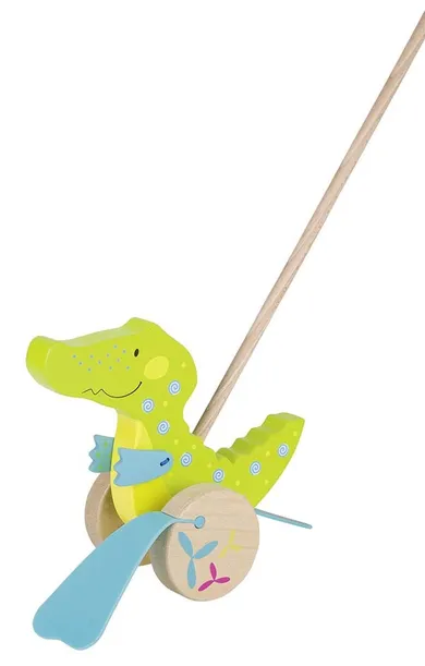 Goki, Krokodyl Susibelle, drewniana zabawka do pchania