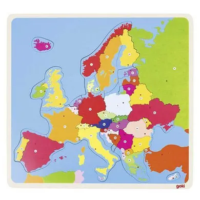 Goki, Mapa Europy, puzzle, 35 elementów