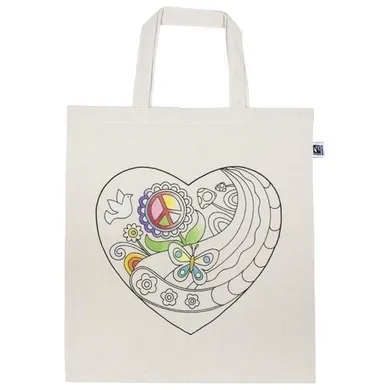 Goki, torba bawełniana, serce