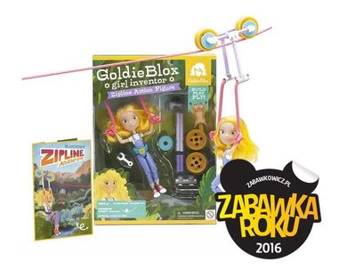 GoldieBlox, Goldie i kolejka tyrolska, zestaw