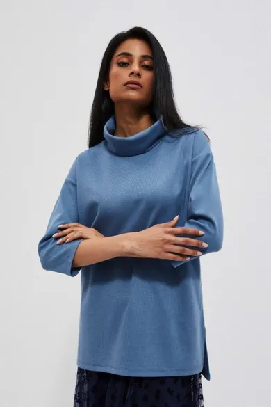 Golf damski, niebieski, Moodo