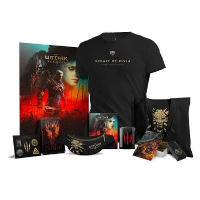 Good Loot, The Witcher 3, Wild Hunt Anniversary, Monster Slayer Kit, zestaw gadżetów kolekjonerskich z puzzlami, torbą i t-shirtem