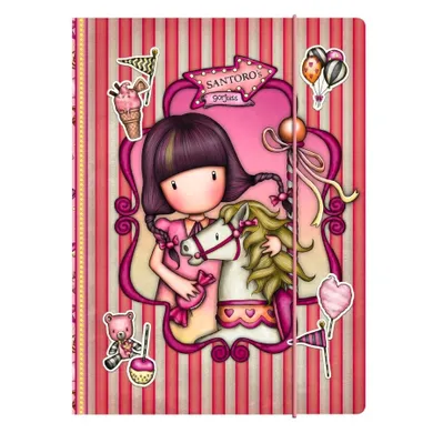 Gorjuss, Fairground, Carousel, teczka zamykana na gumkę, 1 szt.
