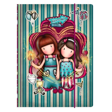 Gorjuss, Fairground, Fireworks, teczka zamykana na gumkę, 1 szt.