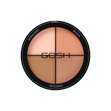 Gosh, Contour´n Strobe Kit, paleta do konturowania, 001 Light, 15 g