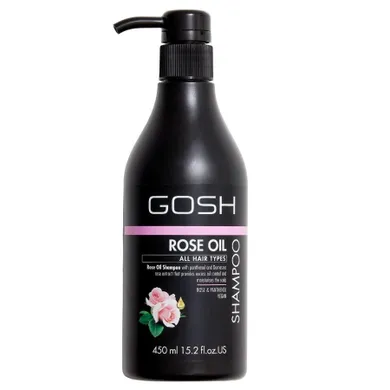 Gosh, Rose Oil, szampon do włosów z olejkiem różanym, 450 ml