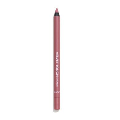 Gosh, Velvet Touch Lip Liner, wodoodporna konturówka do ust, 008 Shy Plum, 1.2g