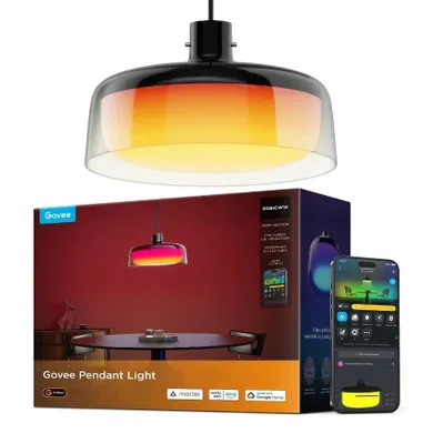 Govee, H60C1 Pendant Light, lampa sufitowa LED, RGB+RGBWW, 1300 Lumen, Google Assistant, Alexa, Matter