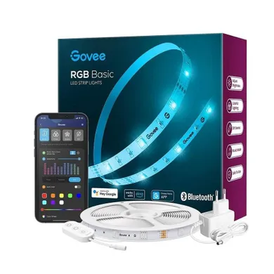 Govee, LED Strip Light, taśma LED, Wi-Fi, RGB, 5m