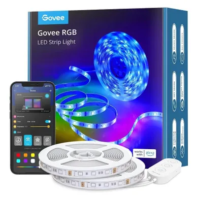 Govee, RGB LED Strip Lights, taśma LED, Wi-Fi, Bluetooth, RGB, H6110