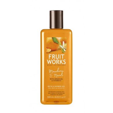 Grace Cole, Fruit Works Bath & Shower Gel, żel pod prysznic, Mandarin & Neroli, 500 ml
