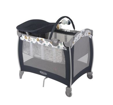 Graco, Contour Electra, łóżeczko niemowlęce z funkcją wibracji, Black