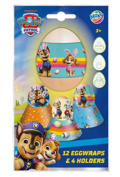 Grafix, Psi Patrol, owijki na jajka, 12 szt + podstawki, 4 szt.