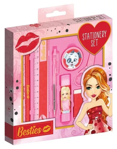 Grafix, zestaw akcesoriów szkolnych, zestaw piśmienniczy, besties