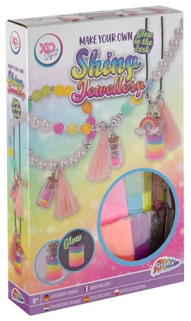 Grafix, zestaw biżuterii świeci w ciemności