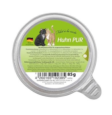 GranataPet, Filet a la carte, kurczak Pur, karma mokra dla kota, 85g