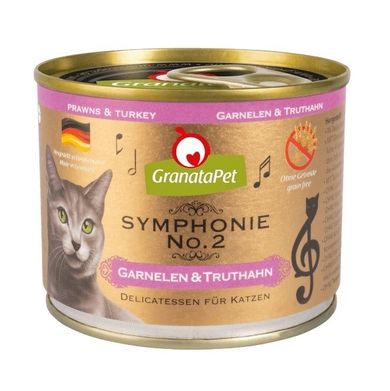GranataPet, Symphonie No.2, krewetki i indyk, mokra karma dla kota, 200g