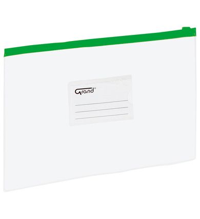 Grand, koperta A4 na suwak, zielona, 1 szt.