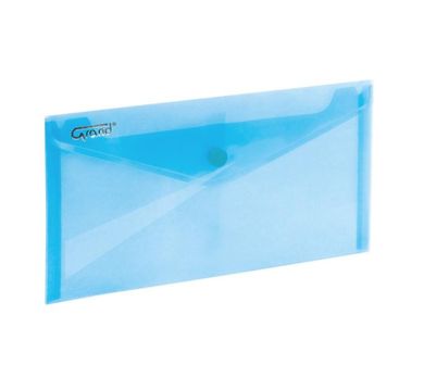 Grand, koperta na zatrzask, 225-124 mm, niebieska, 1 szt.
