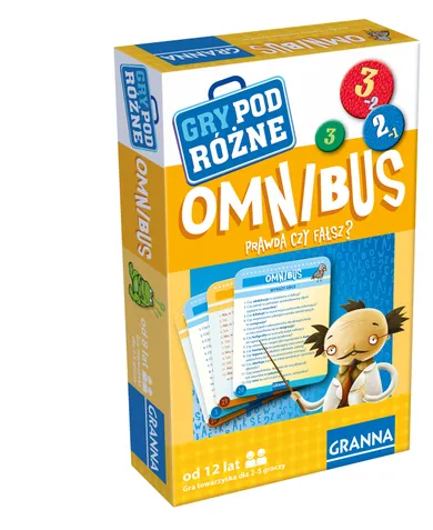 Granna, Omnibus: Prawda czy Fałsz? gra edukacyjna, wersja podróżna