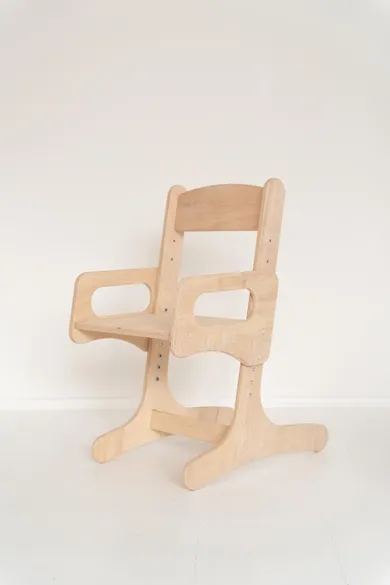 Grawersi, krzesełko regulowane, naturalne