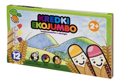 Green Boom, kredki Ekojumbo, 12 kolorów