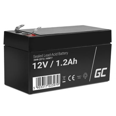 Green Cell, akumulator żelowy, AGM17, 12V, 1,2 Ah
