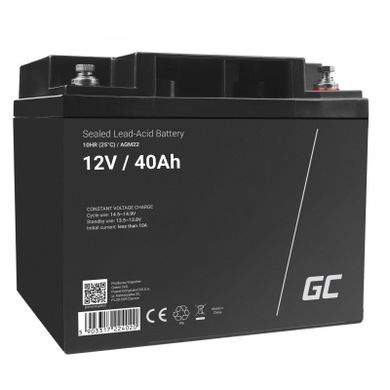 Green Cell, akumulator żelowy, AGM22, 12V, 40 Ah