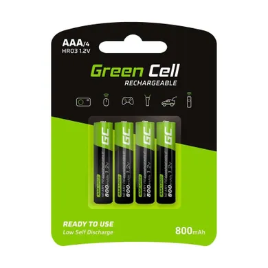 Green Cell, akumulatorki AAA/R3 800mAh, 4 szt.