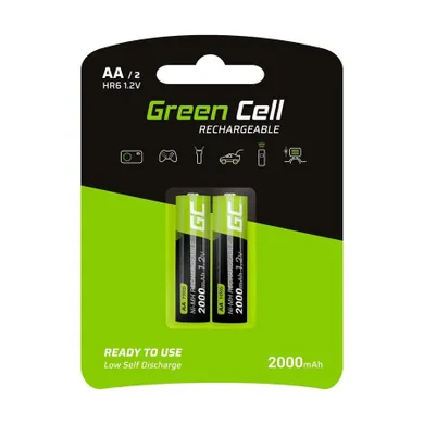 Green Cell, akumulatorki AA/R6 2000mAh, 2 szt.