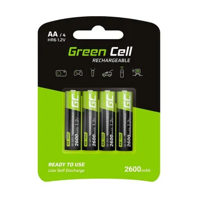 Green Cell, akumulatorki AA/R6 2600mAh, 4 szt.