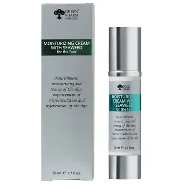 Green Pharm Cosmetic, krem nawilżający do twarzy z ekstraktem z wodorostów morskich, 50 ml