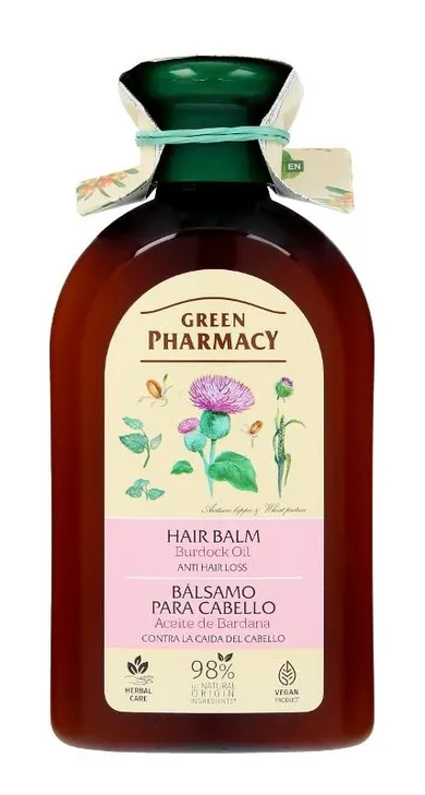 Green Pharmacy, balsam do włosów osłabionych i wypadających, olej łopianowy 300 ml