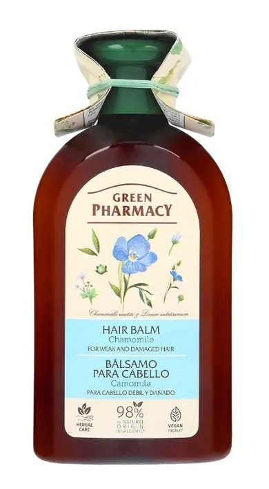 Green Pharmacy, balsam do włosów zniszczonych i osłabionych, rumianek lekarski, 300 ml