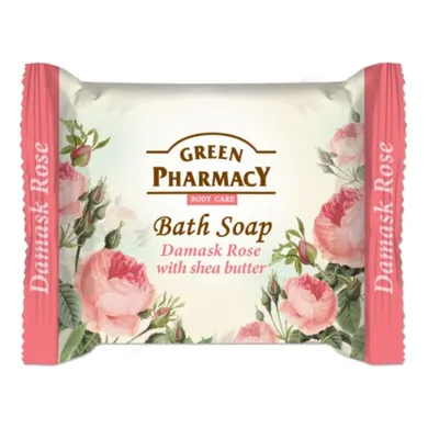 Green Pharmacy, Bath Soap, mydło w kostce Róża Damasceńska i Masło Shea, 100g