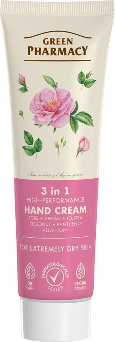 Green Pharmacy, krem do rąk 3w1 wysokowydajny, 100 ml