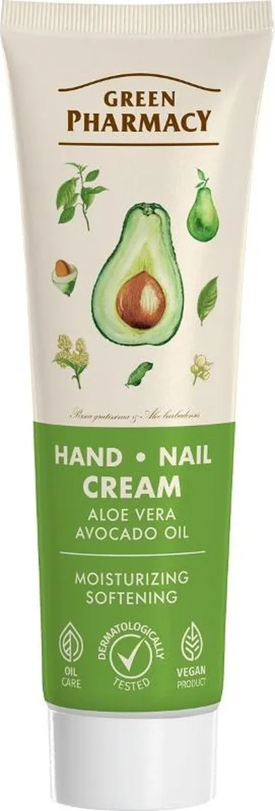 Green Pharmacy, krem do rąk i paznokci aloes i olej z awokado, 100 ml