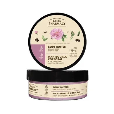 Green Pharmacy, masło do ciała, róża damasceńska i masło shea, 200 ml