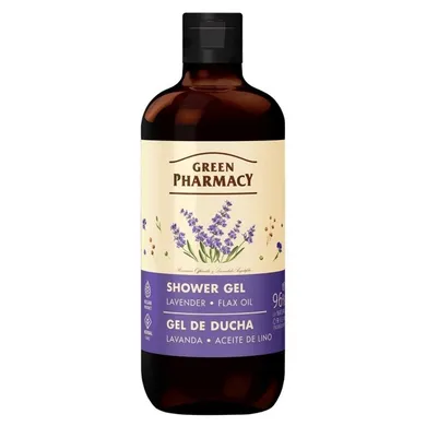 Green Pharmacy, multi żel pod prysznic, lawenda i olejek lniany, 500 ml