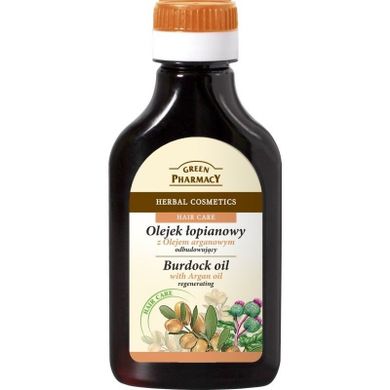 Green Pharmacy, olejek łopianowy z olejkiem arganowym odbudowujący