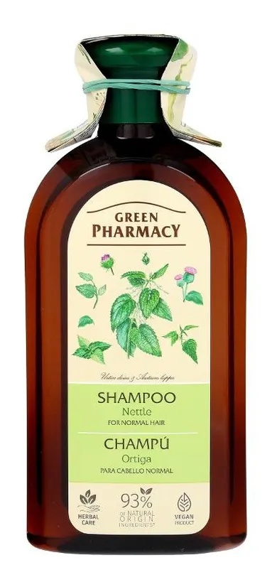 Green Pharmacy, szampon do włosów normalnych z ekstraktem z pokrzywy, 350 ml