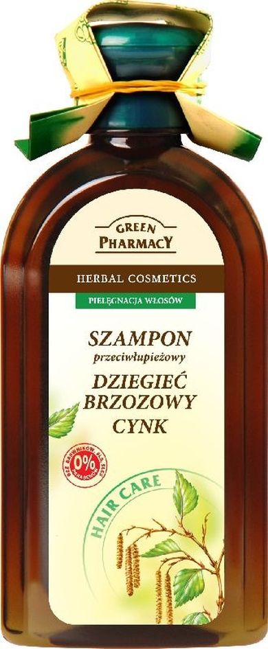 Green Pharmacy, szampon do włosów przeciwłupieżowy, dziegieć, cynk