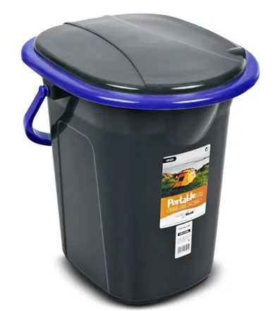 GreenBlue, toaleta turystyczna, czarno-granatowa, GB320BB