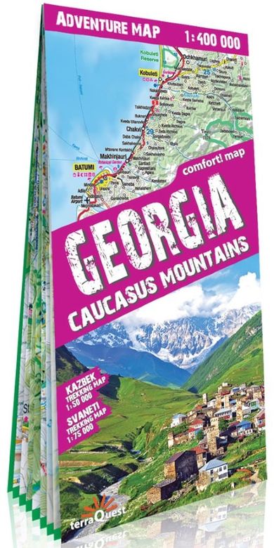 Gruzja. Mapa turystyczna 1:400 000. Wersja angielska