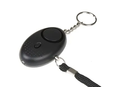 Guard, alarm osobisty Scorpion z latarką LED, czarny, syrena 120dB, YC-003-BL