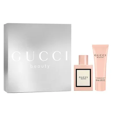 Gucci, Bloom zestaw, woda perfumowana spray, 50 ml + balsam do ciała, 50 ml